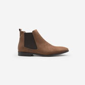 Alan - Brown Faux Suede - Vegan America
