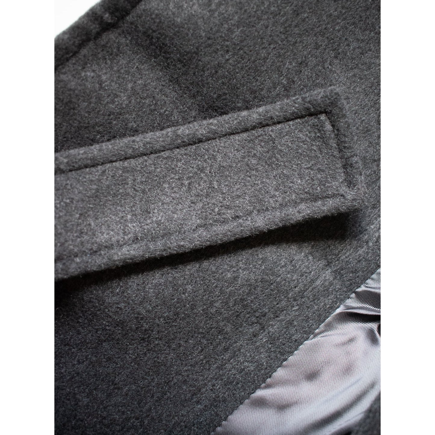 Vegan Wool Long Wrap Coat