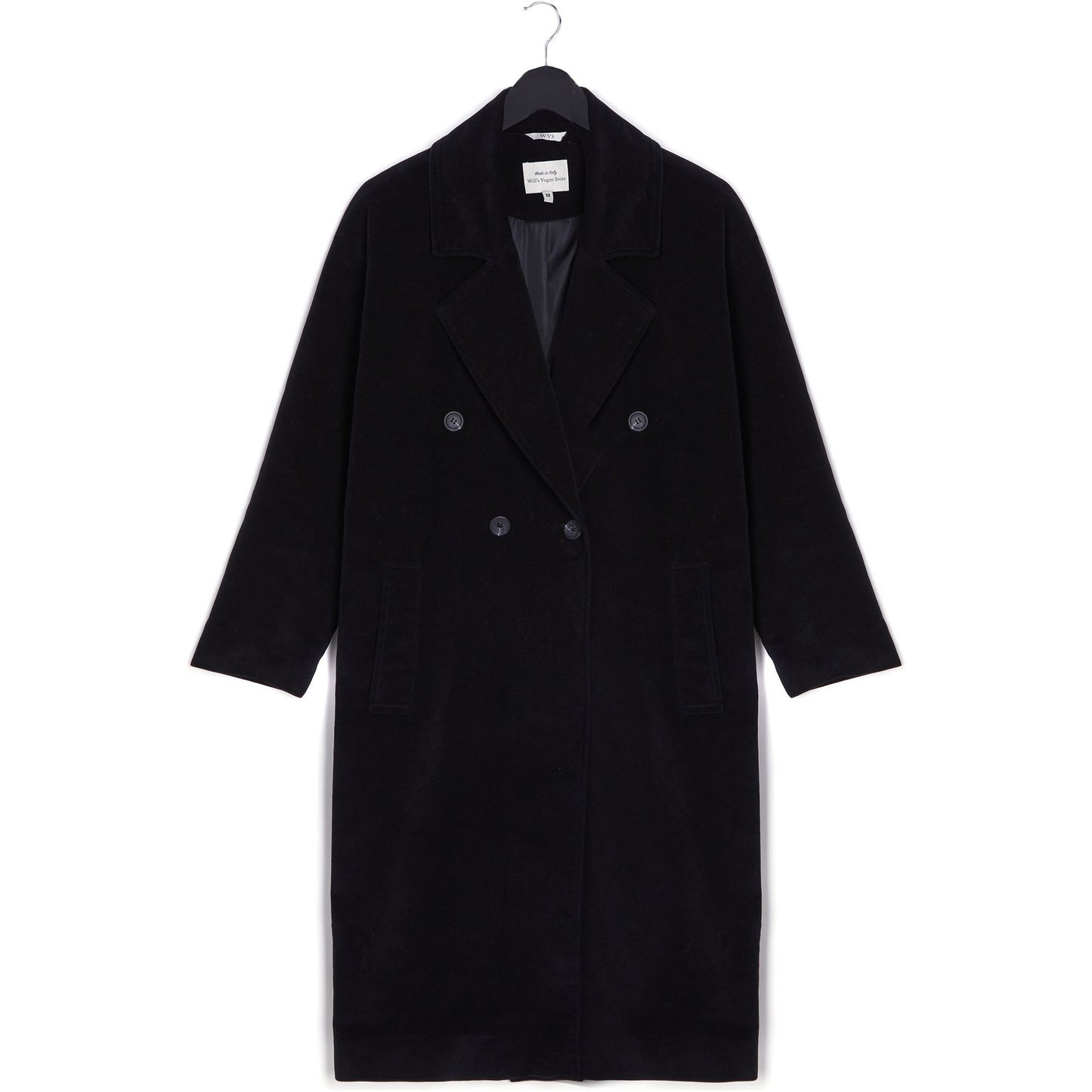 Double Breasted Vegan Wool Coat