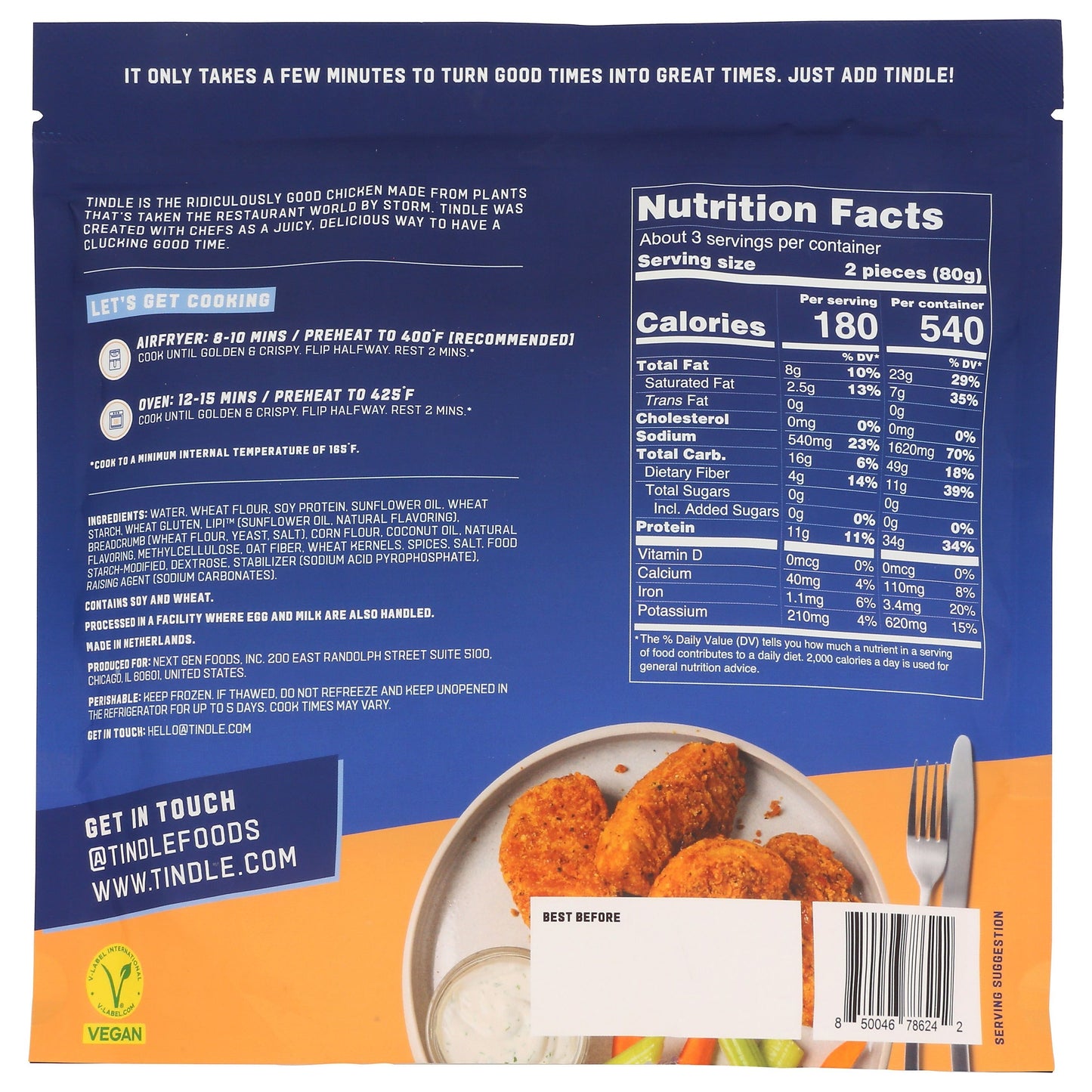 TiNDLE - Boneless Wings, 8.4oz
