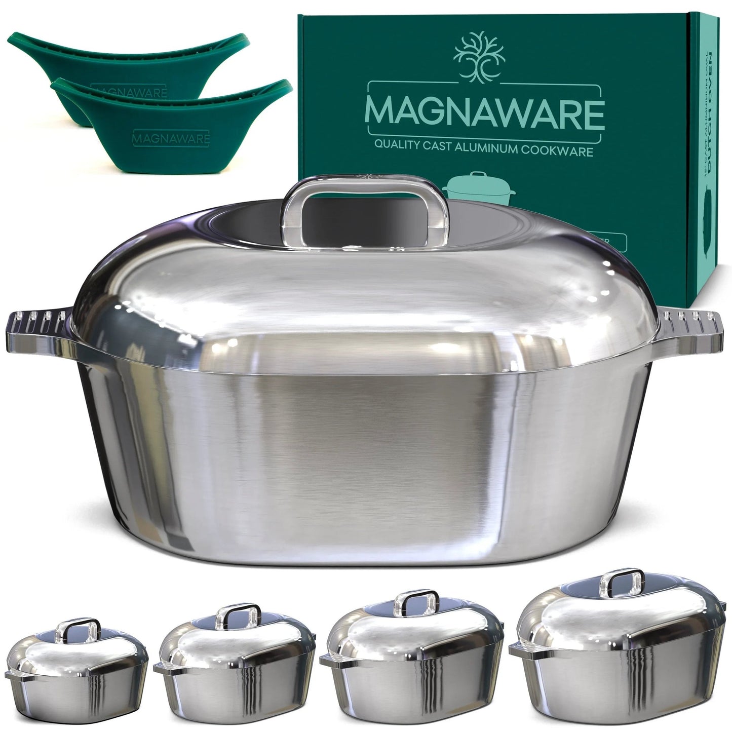 The Ultimate Oval Collection - Set of 4 Magnaware Oval Dutch Ovens - Vegan America