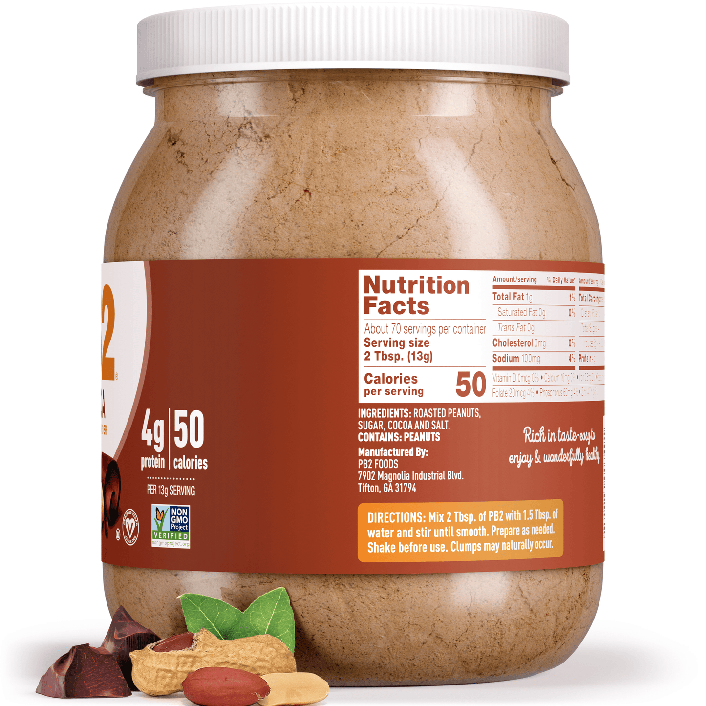 PB2 - Powdered Peanut Butter - Cocoa - Vegan America