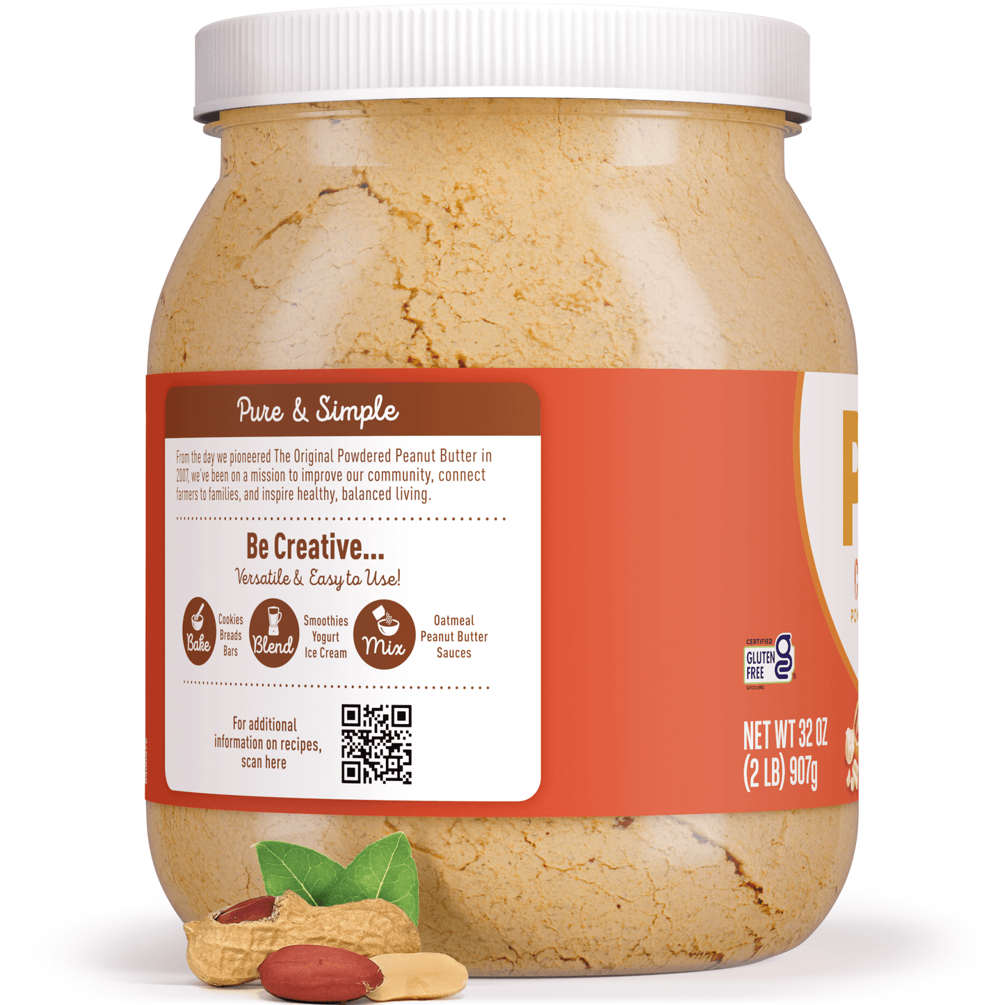 PB2 - Powdered Peanut Butter - Crunchy - Vegan America