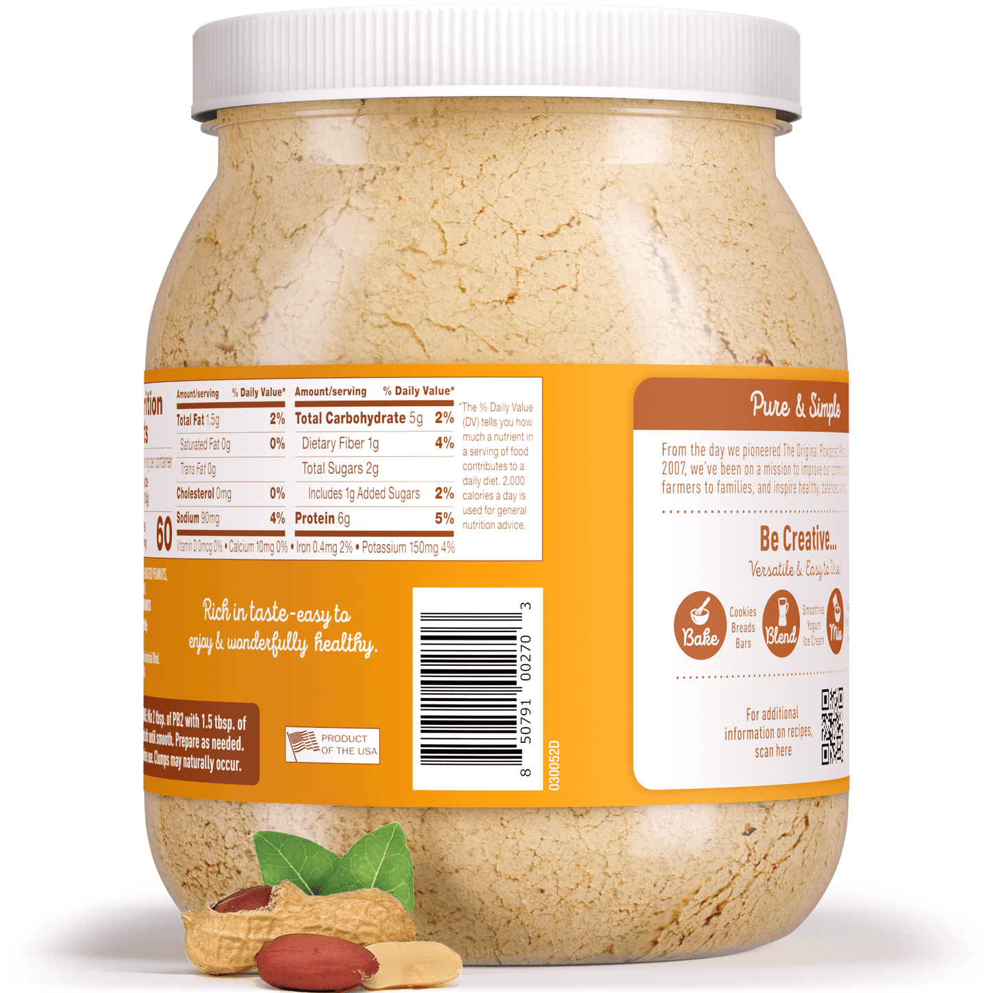 PB2 - Powdered Peanut Butter - Original - Vegan America