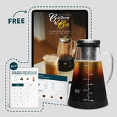 Cold Brew Starter Kit - W/ Cold Brew 101 Sheet and Barista Recipe Book - Vegan America