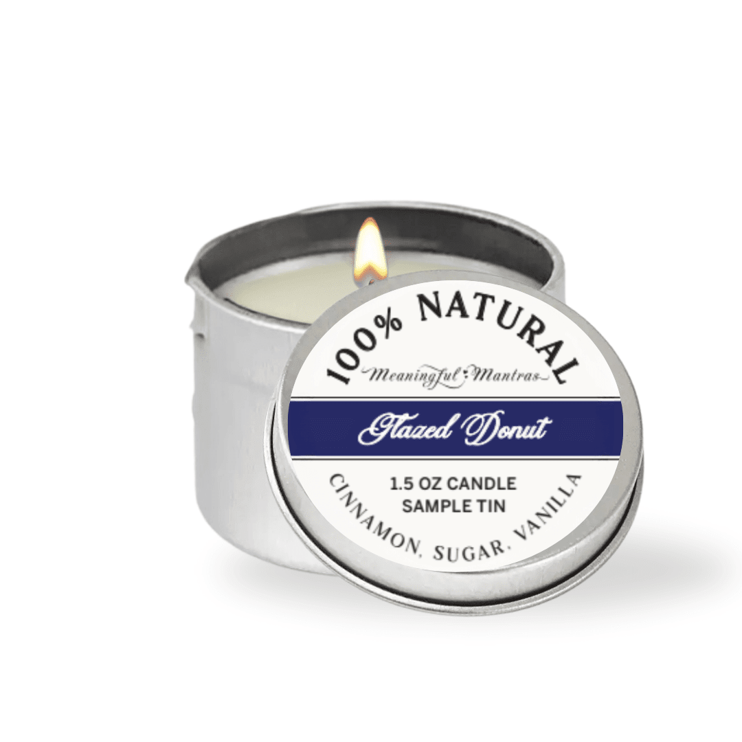 1.5oz Glazed Donut Tin Candle - Vegan America