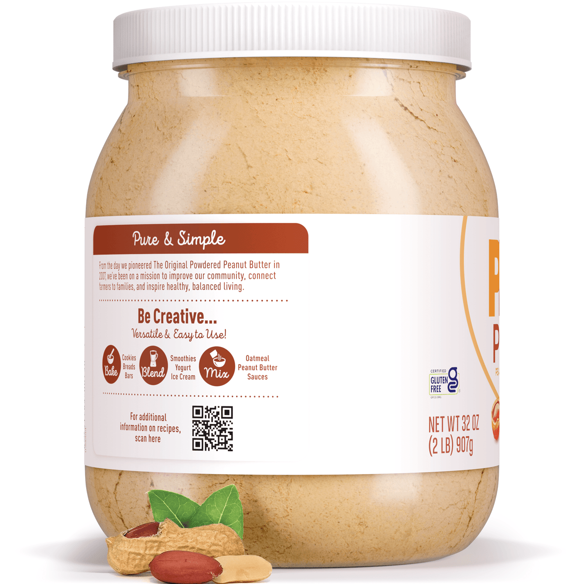 PB2 - Pure Peanut Powder - No Sugar or Salt - Vegan America
