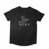 The HBM Logo Tee, Unbleached Black - Vegan America