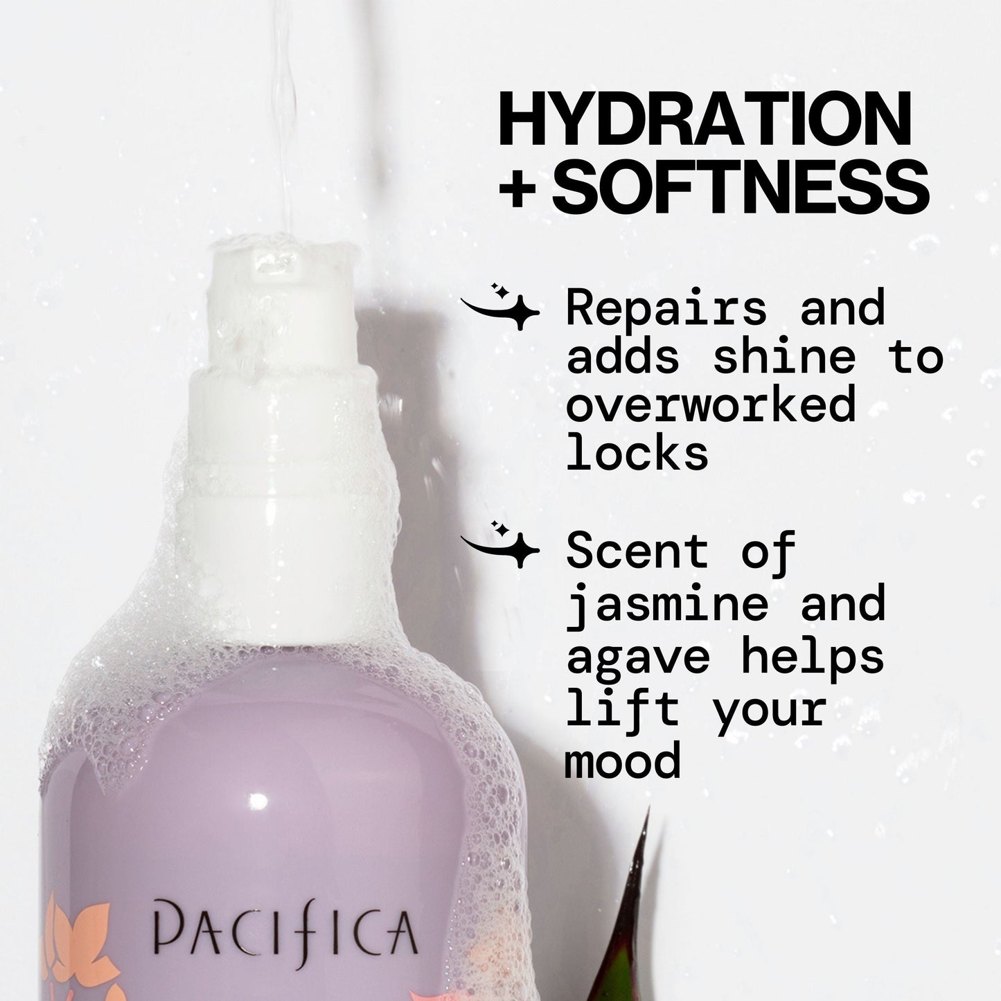 Jasmine Agave Strength + Shine Foaming Shampoo