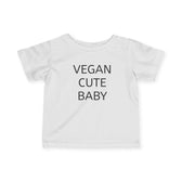 Vegan Baby Tee, Cute Infant T-Shirt, Organic Cotton Toddler Shirt, Eco-Friendly Baby Gift, Baby Shower Present - Vegan America