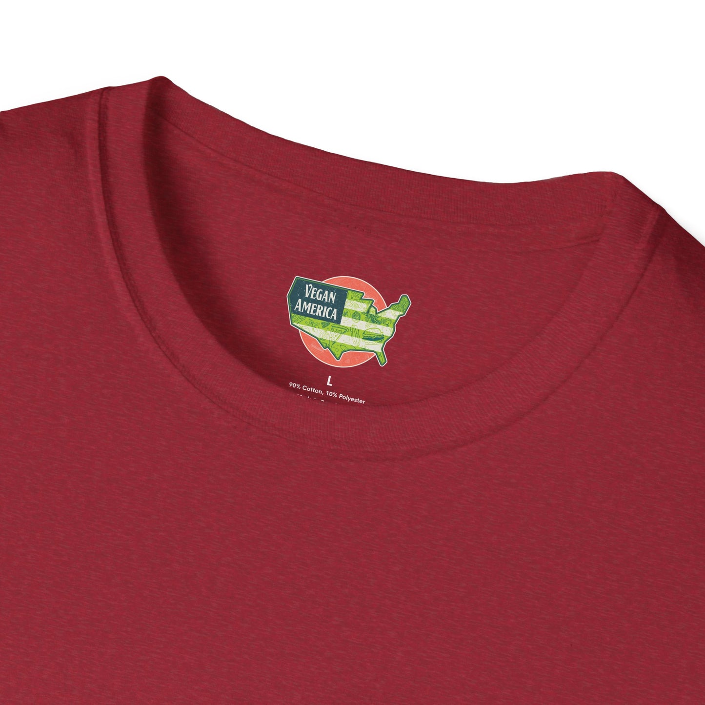 Unisex Vegan America T-Shirt, Eco-Friendly Apparel, Plant-Based Lifestyle Shirt, Perfect Gift for Vegans, Animal Rights Awareness Wear