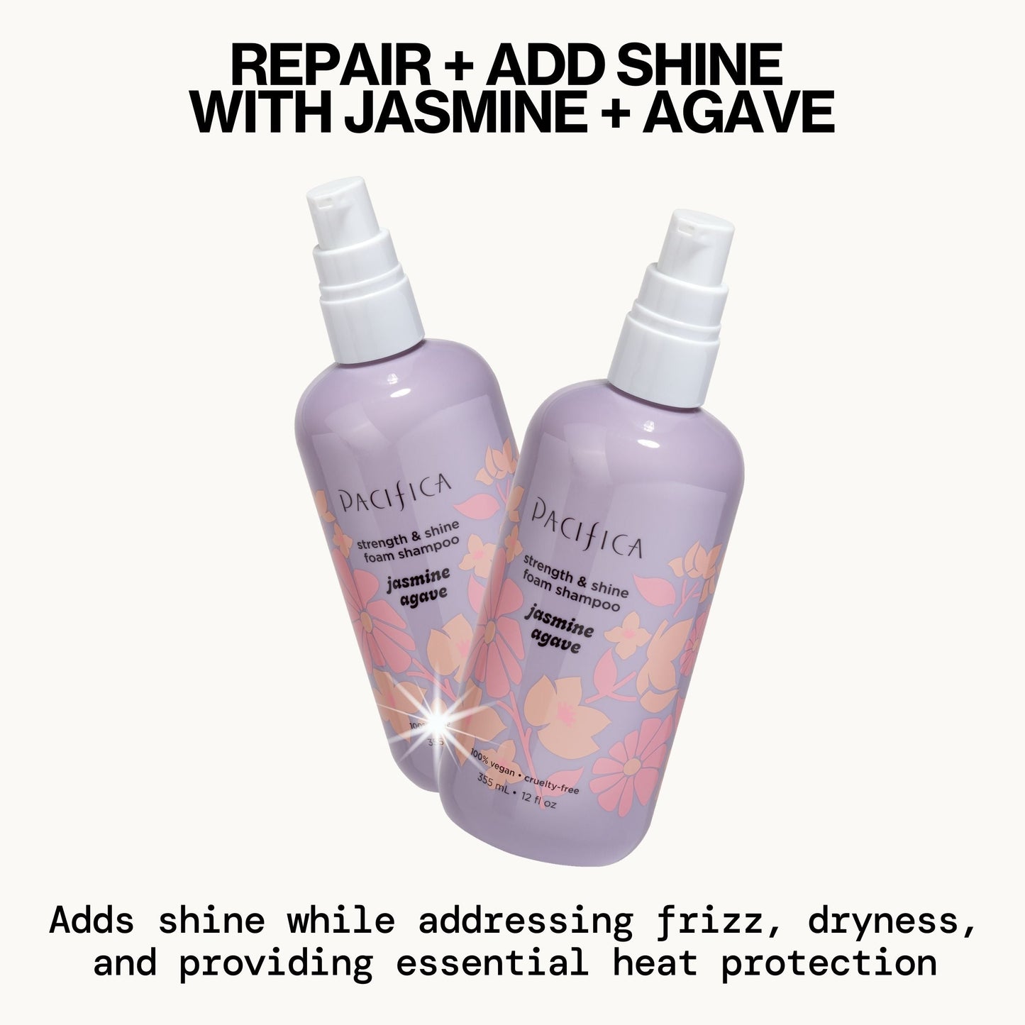 Jasmine Agave Strength + Shine Foaming Shampoo