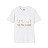 Unisex Vegan America T-Shirt, Eco-Friendly Apparel, Plant-Based Lifestyle Shirt, Perfect Gift for Vegans, Animal Rights Awareness Wear - Vegan America