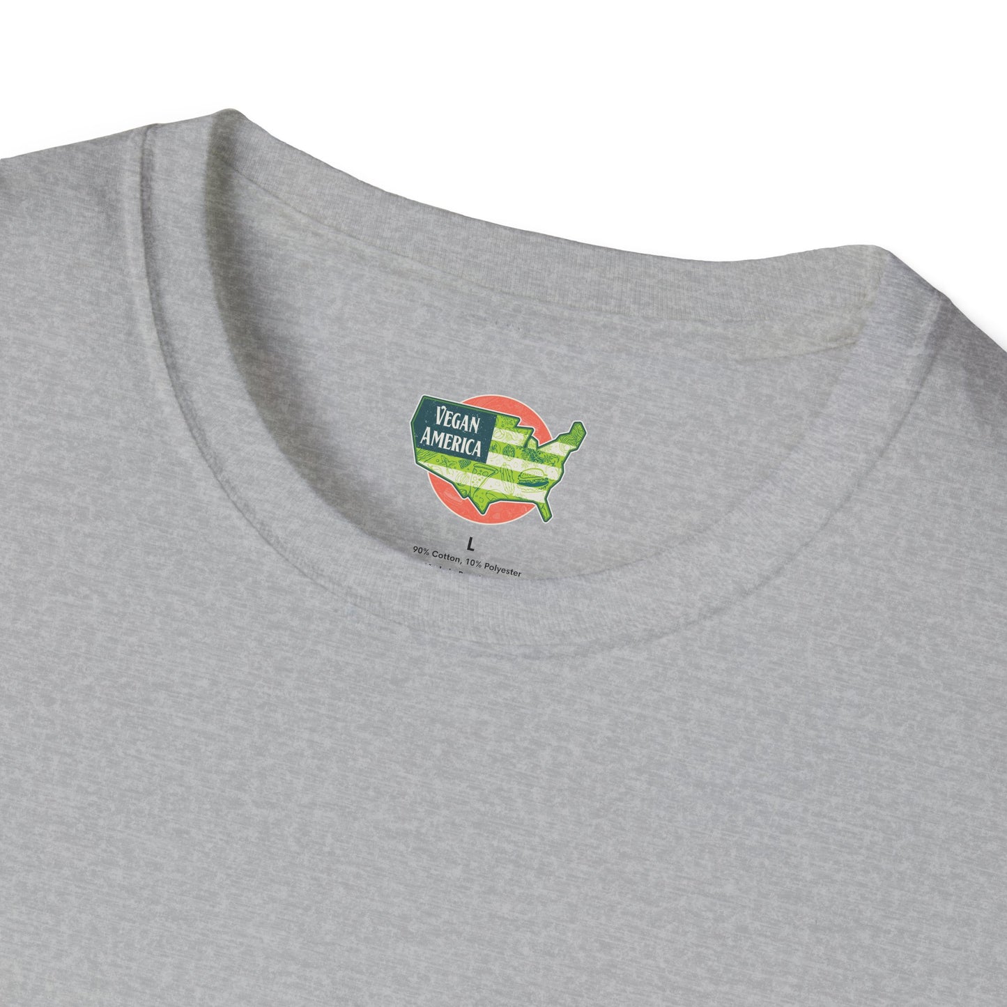 Unisex Vegan America T-Shirt, Eco-Friendly Apparel, Plant-Based Lifestyle Shirt, Perfect Gift for Vegans, Animal Rights Awareness Wear