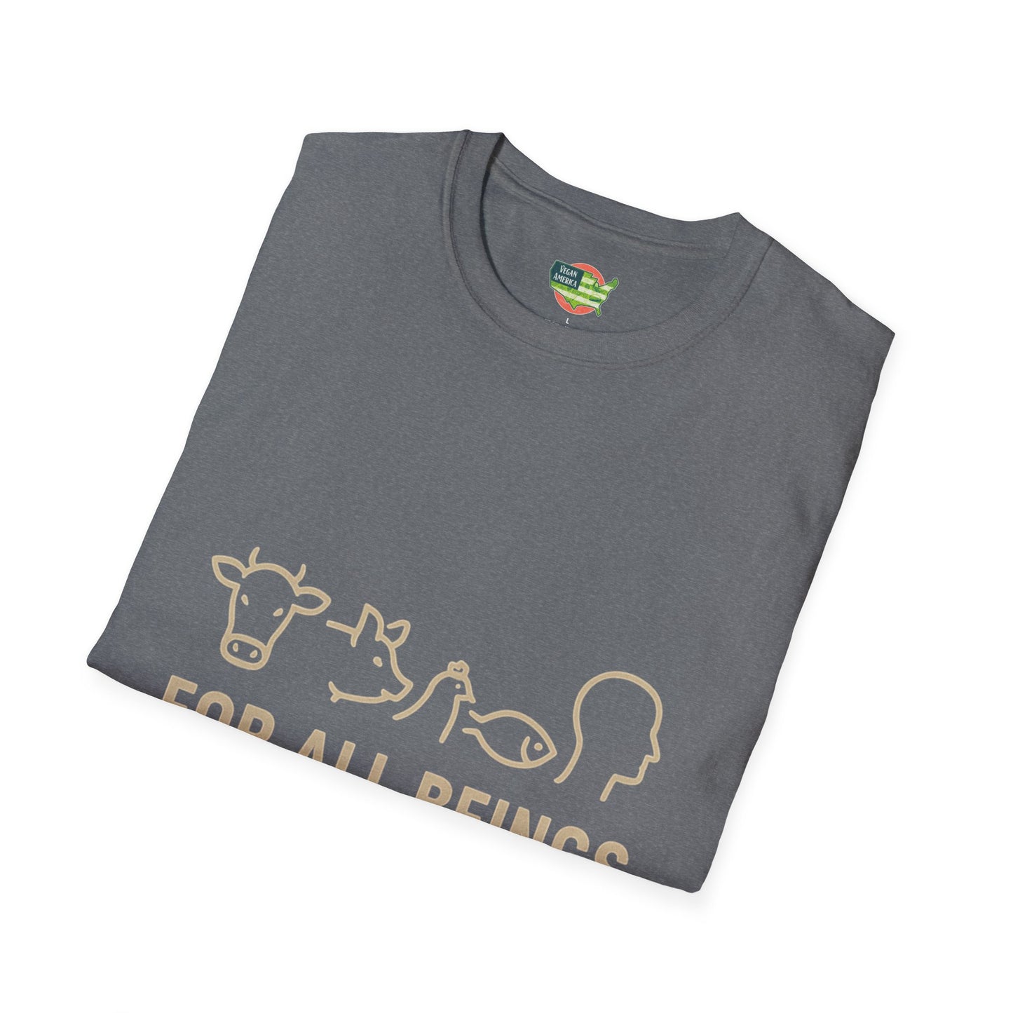 Unisex Vegan America T-Shirt, Eco-Friendly Apparel, Plant-Based Lifestyle Shirt, Perfect Gift for Vegans, Animal Rights Awareness Wear