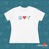 Peace Love Vegan - Women's Style B&C 6400 - Vegan America