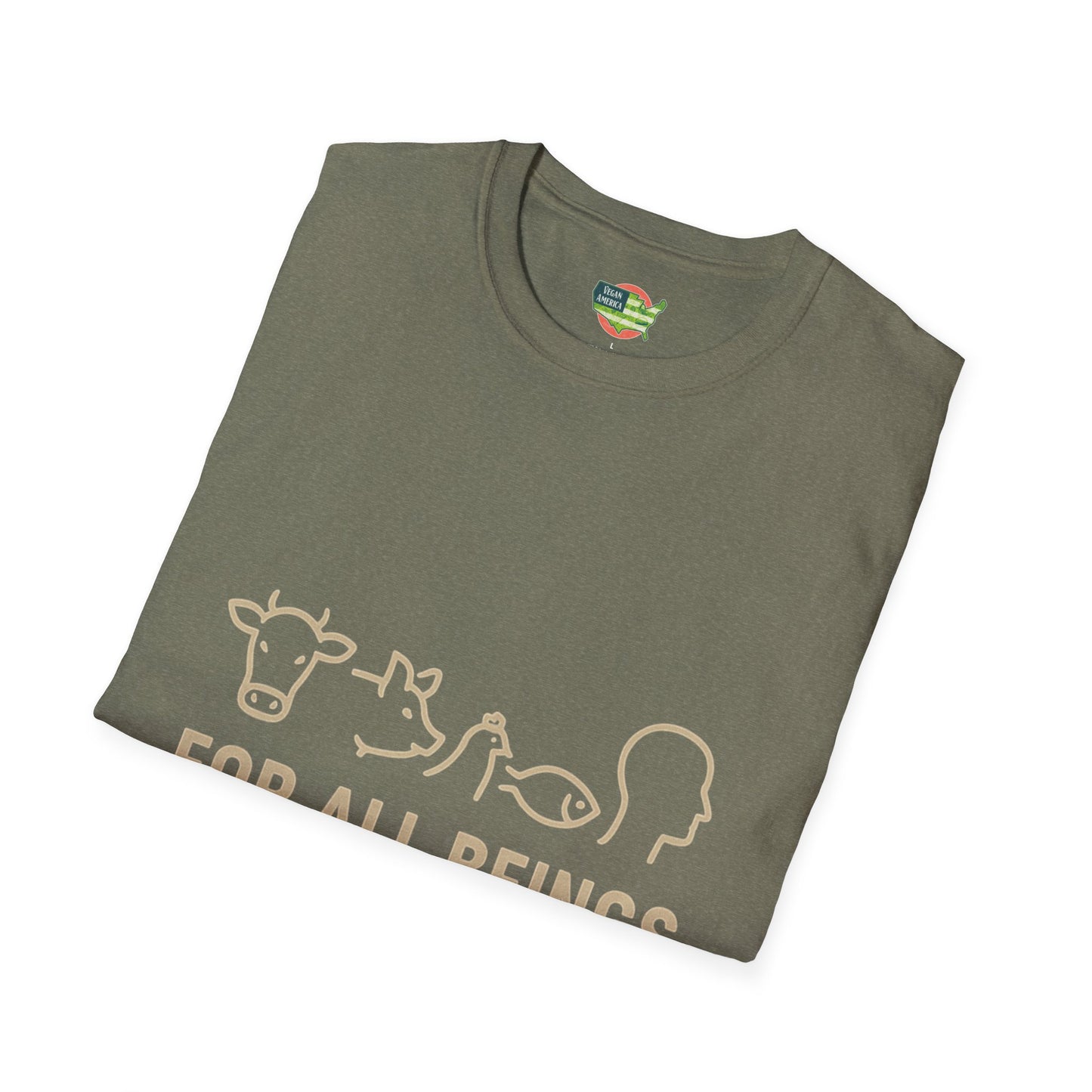 Unisex Vegan America T-Shirt, Eco-Friendly Apparel, Plant-Based Lifestyle Shirt, Perfect Gift for Vegans, Animal Rights Awareness Wear