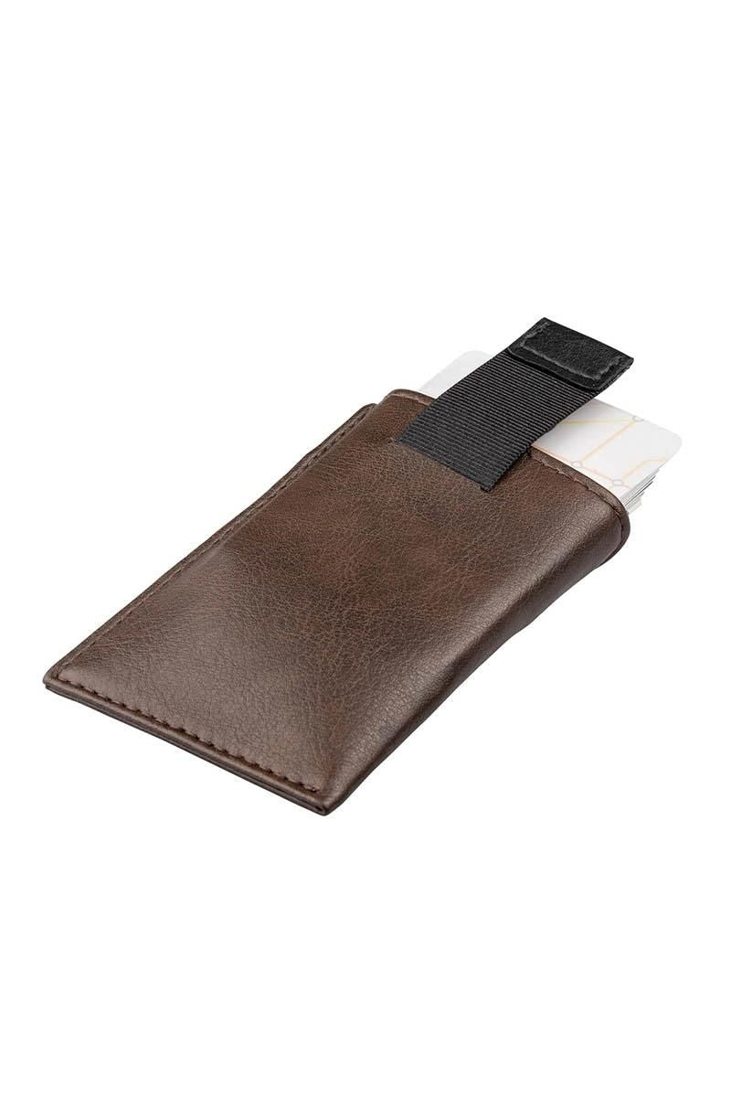 Slim card holder - Brown/Black