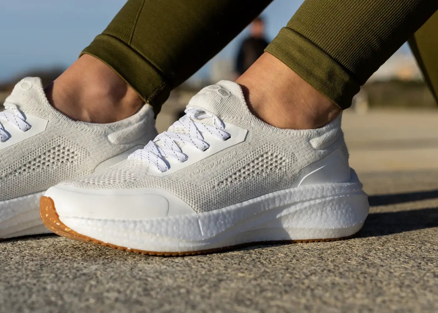 Runners for Women in Pearl White - Vegan America