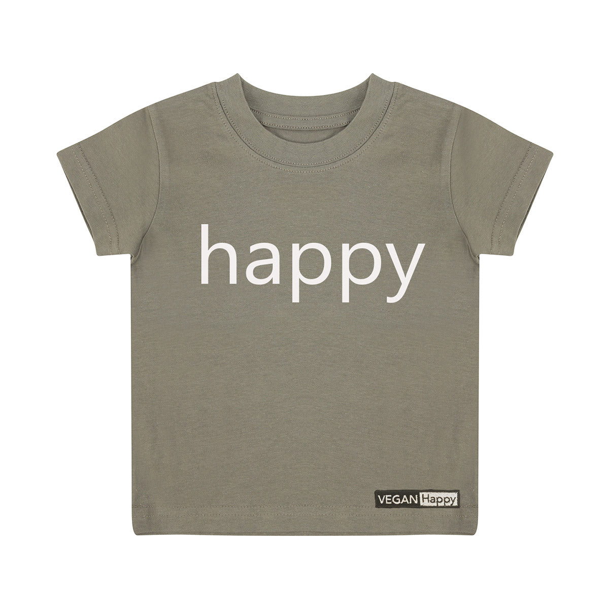 Vegan Babies & Kid's Happy T-Shirt | Multiple Colours
