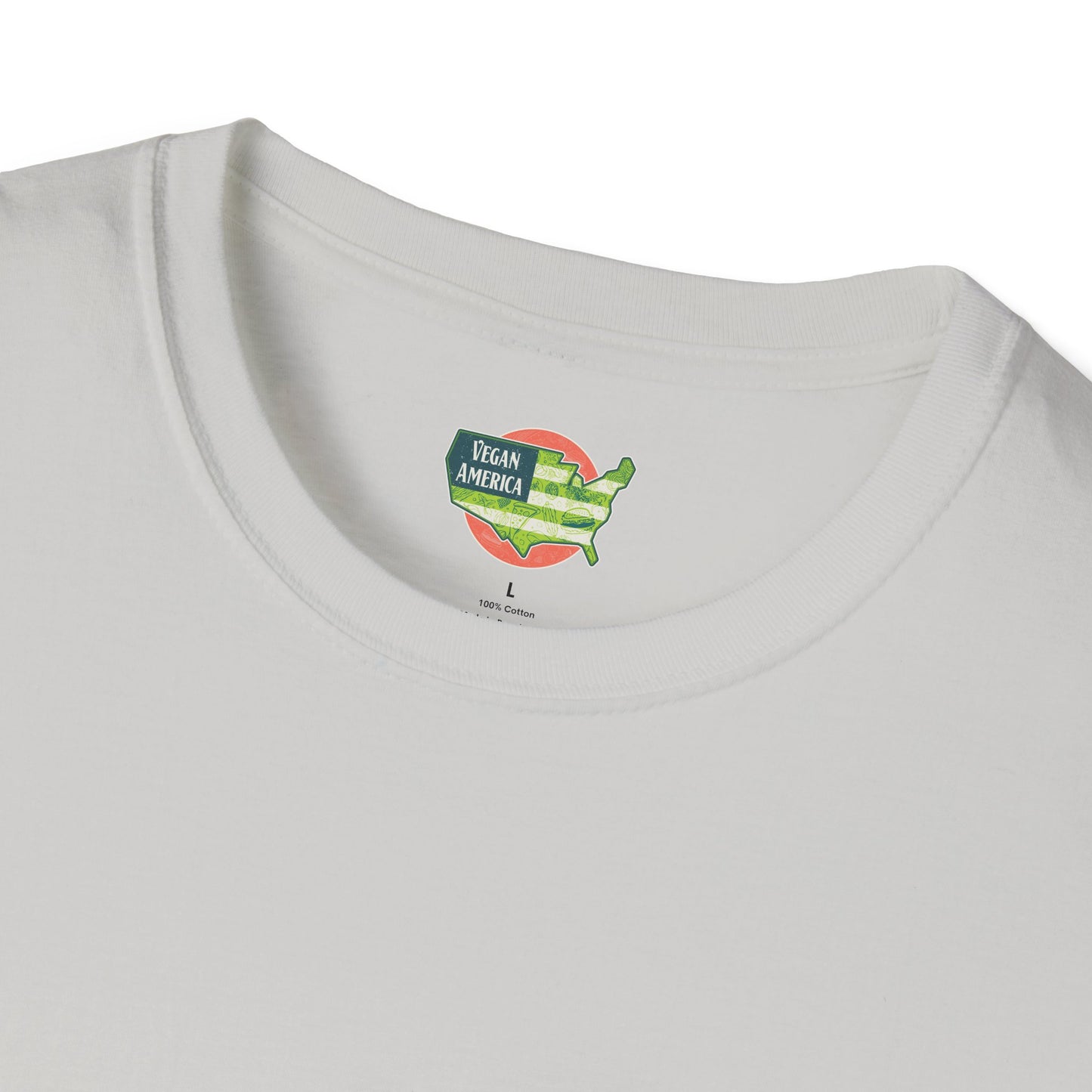 Unisex Vegan America T-Shirt, Eco-Friendly Apparel, Plant-Based Lifestyle Shirt, Perfect Gift for Vegans, Animal Rights Awareness Wear