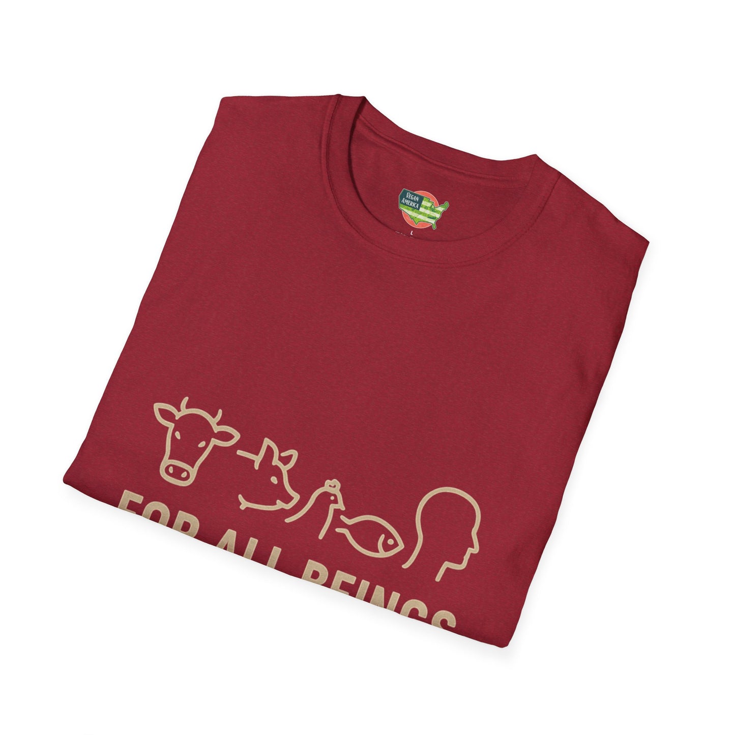 Unisex Vegan America T-Shirt, Eco-Friendly Apparel, Plant-Based Lifestyle Shirt, Perfect Gift for Vegans, Animal Rights Awareness Wear
