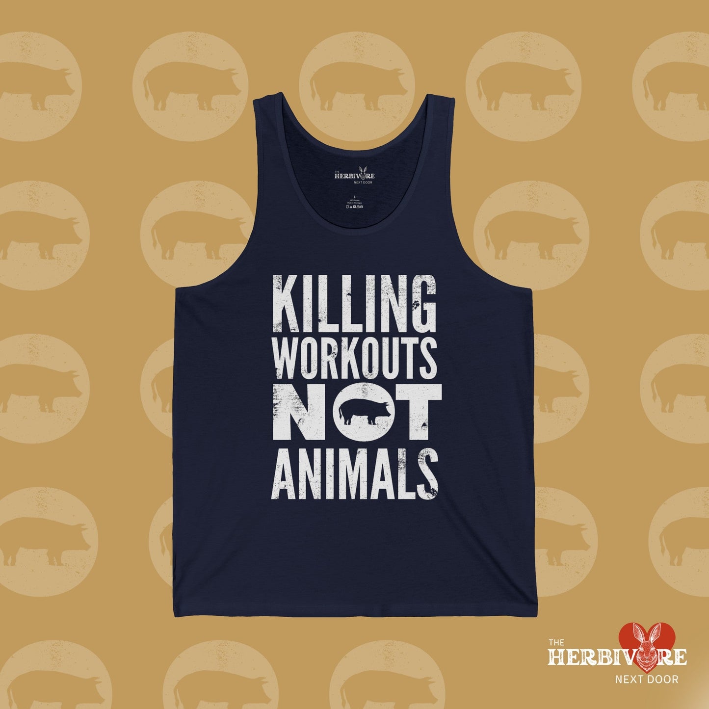 Killing Workouts Not Animals! - Unisex Jersey Tank - Vegan America