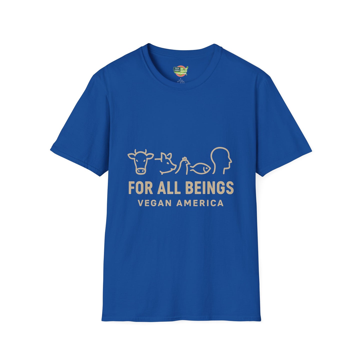 Unisex Vegan America T-Shirt, Eco-Friendly Apparel, Plant-Based Lifestyle Shirt, Perfect Gift for Vegans, Animal Rights Awareness Wear