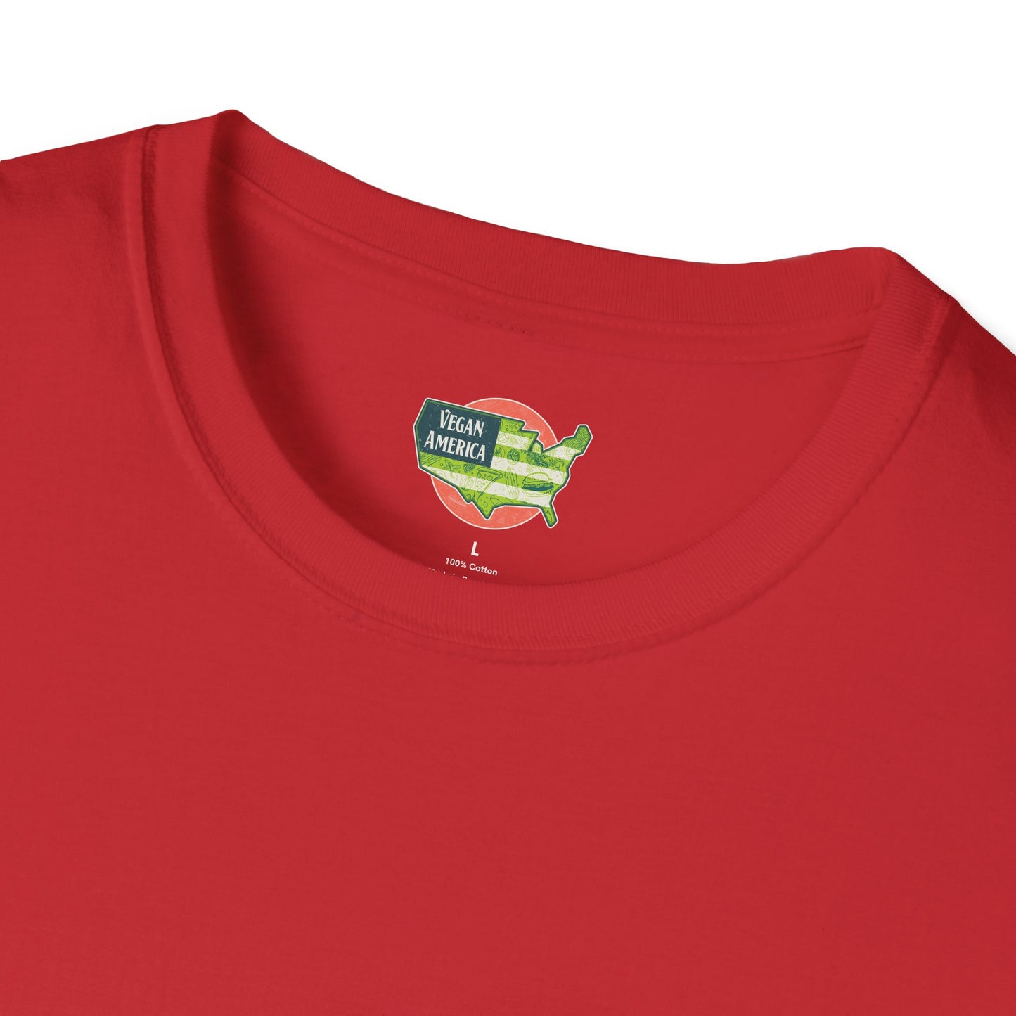 Unisex Vegan America T-Shirt, Eco-Friendly Apparel, Plant-Based Lifestyle Shirt, Perfect Gift for Vegans, Animal Rights Awareness Wear