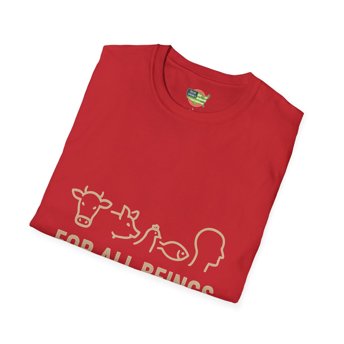 Unisex Vegan America T-Shirt, Eco-Friendly Apparel, Plant-Based Lifestyle Shirt, Perfect Gift for Vegans, Animal Rights Awareness Wear