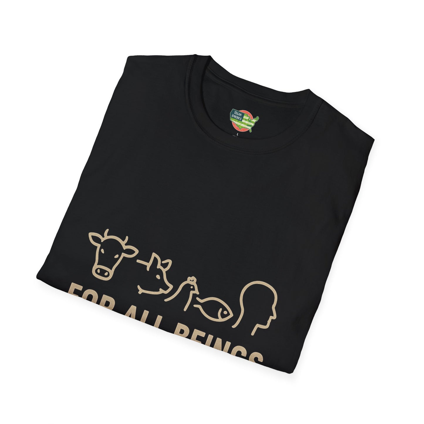 Unisex Vegan America T-Shirt, Eco-Friendly Apparel, Plant-Based Lifestyle Shirt, Perfect Gift for Vegans, Animal Rights Awareness Wear
