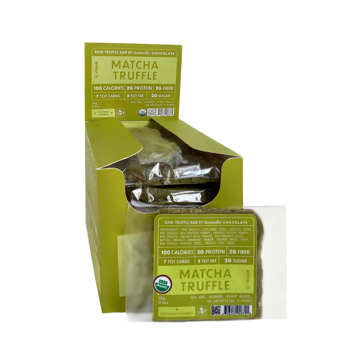 MATCHA MINI TRUFFLE BARS/12 bars - Vegan America