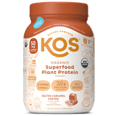 Organic Plant Protein, Salted Caramel Coffee, 28 Servings - Vegan America