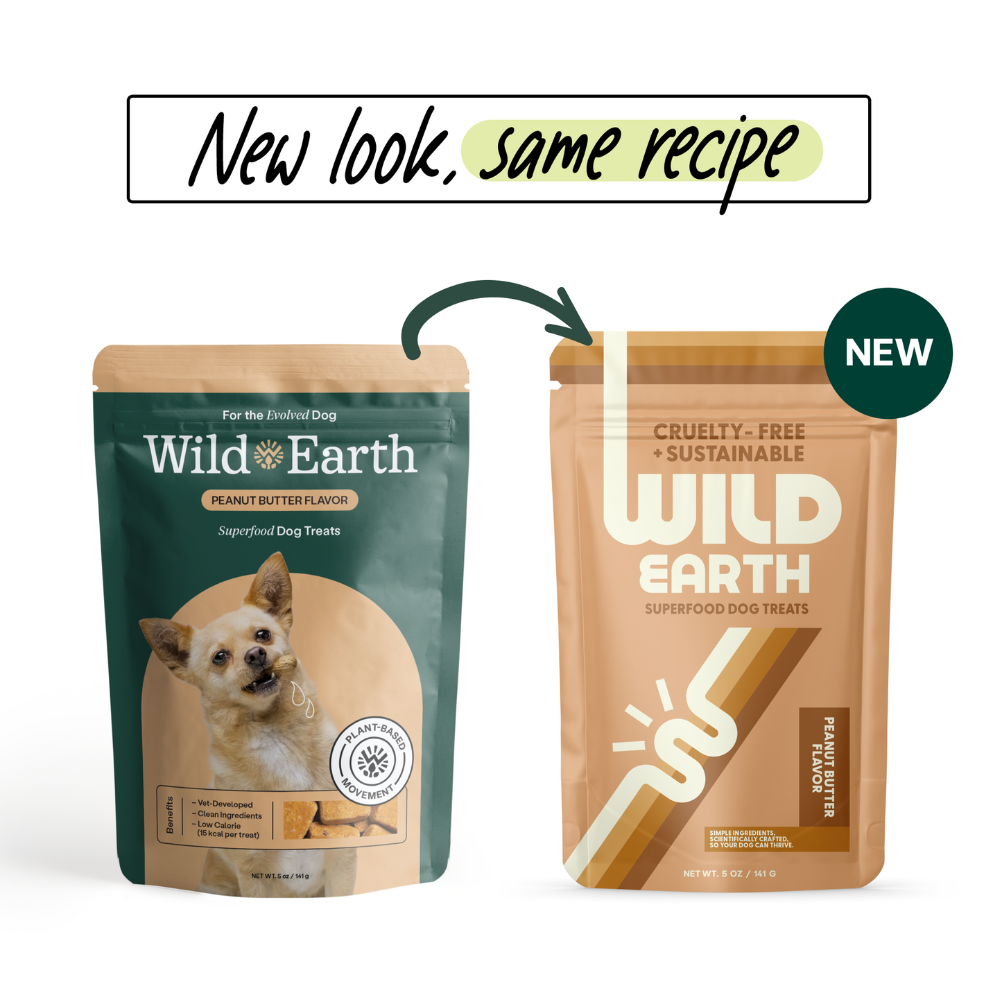 3 Pack - Superfood Dog Treats with Koji (5 oz per bag)