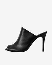 Urban Chic Black Nopal cactus leather sandals - Vegan America