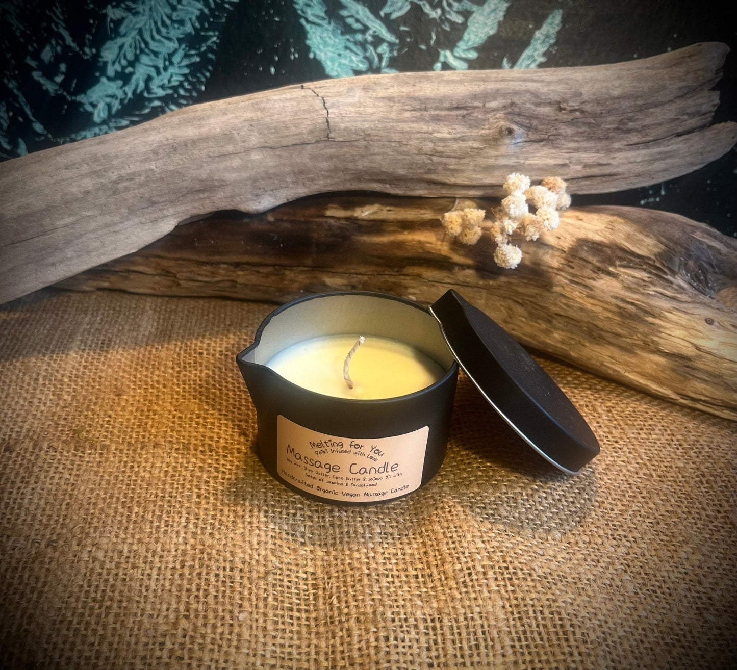 Organic Massage Oil Candle - Vegan America