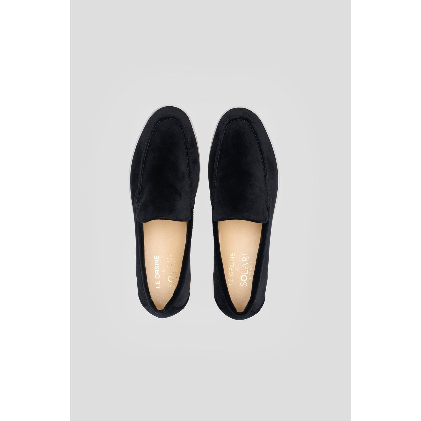 Vegan Velvet Loafer Black