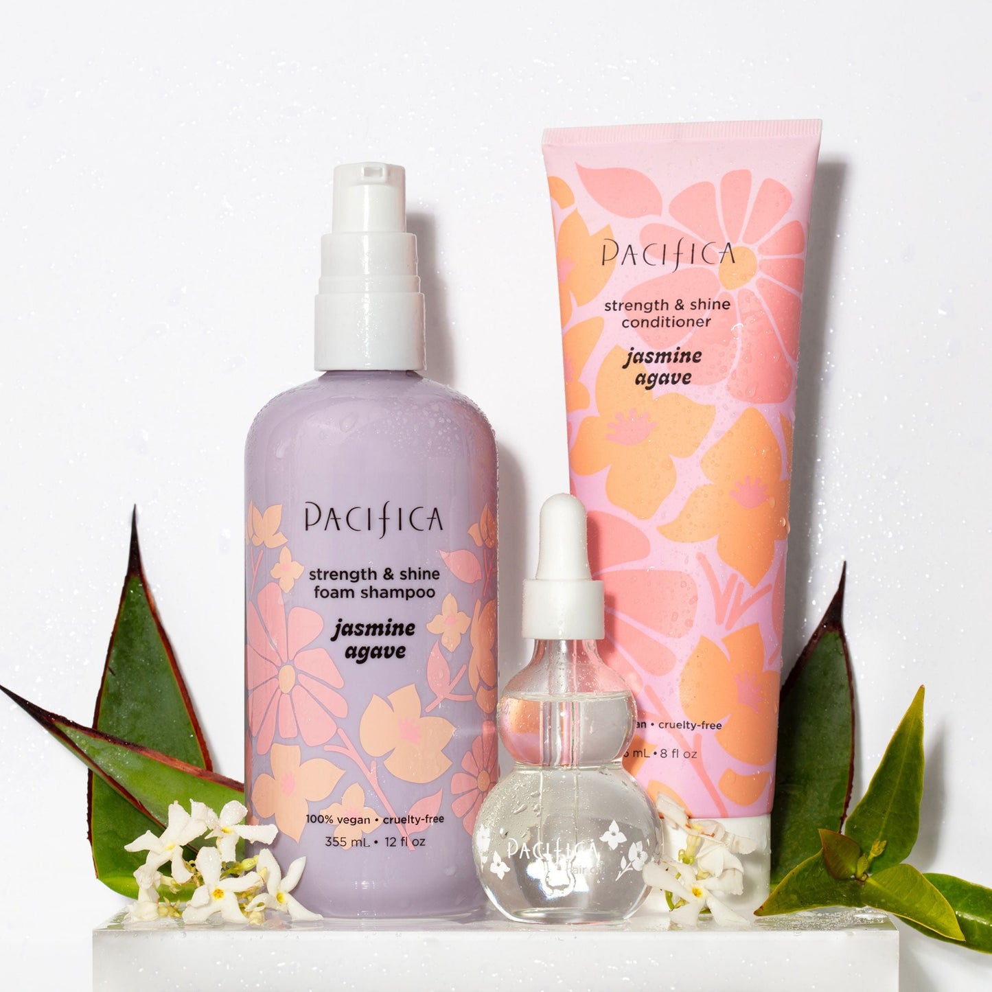 Jasmine Agave Strength + Shine Foaming Shampoo