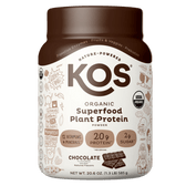 KOS Organic Plant Protein, Chocolate, 15 Servings - Vegan America