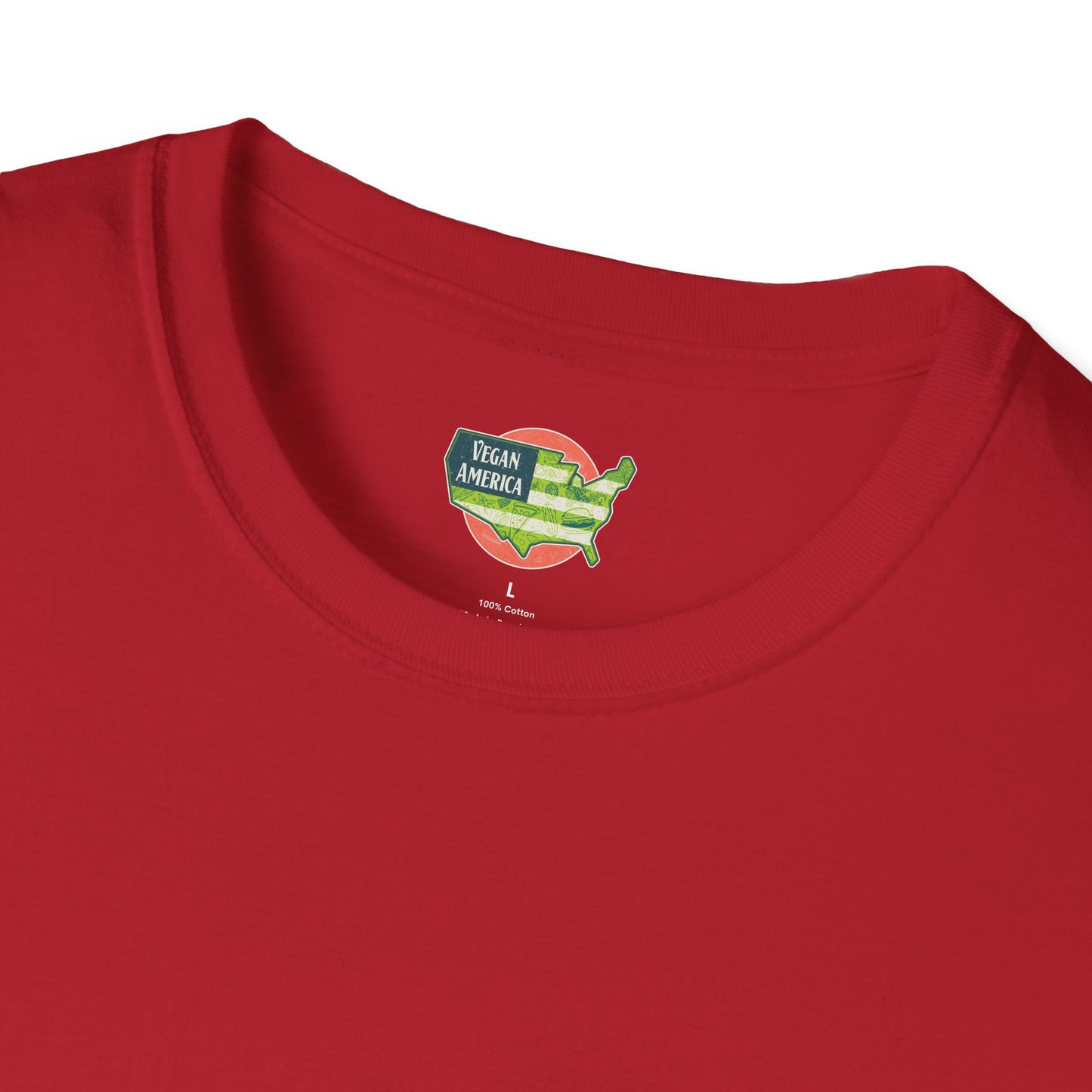 Unisex Vegan America T-Shirt, Eco-Friendly Apparel, Plant-Based Lifestyle Shirt, Perfect Gift for Vegans, Animal Rights Awareness Wear