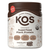 KOS Organic Plant Protein, Chocolate, 10 Servings - Vegan America