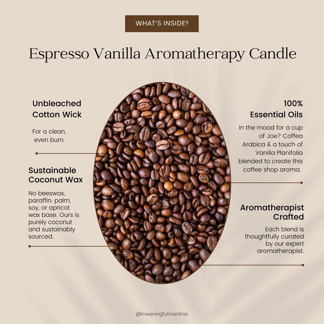 You Are Powerful Espresso Vanilla Candle - Vegan America