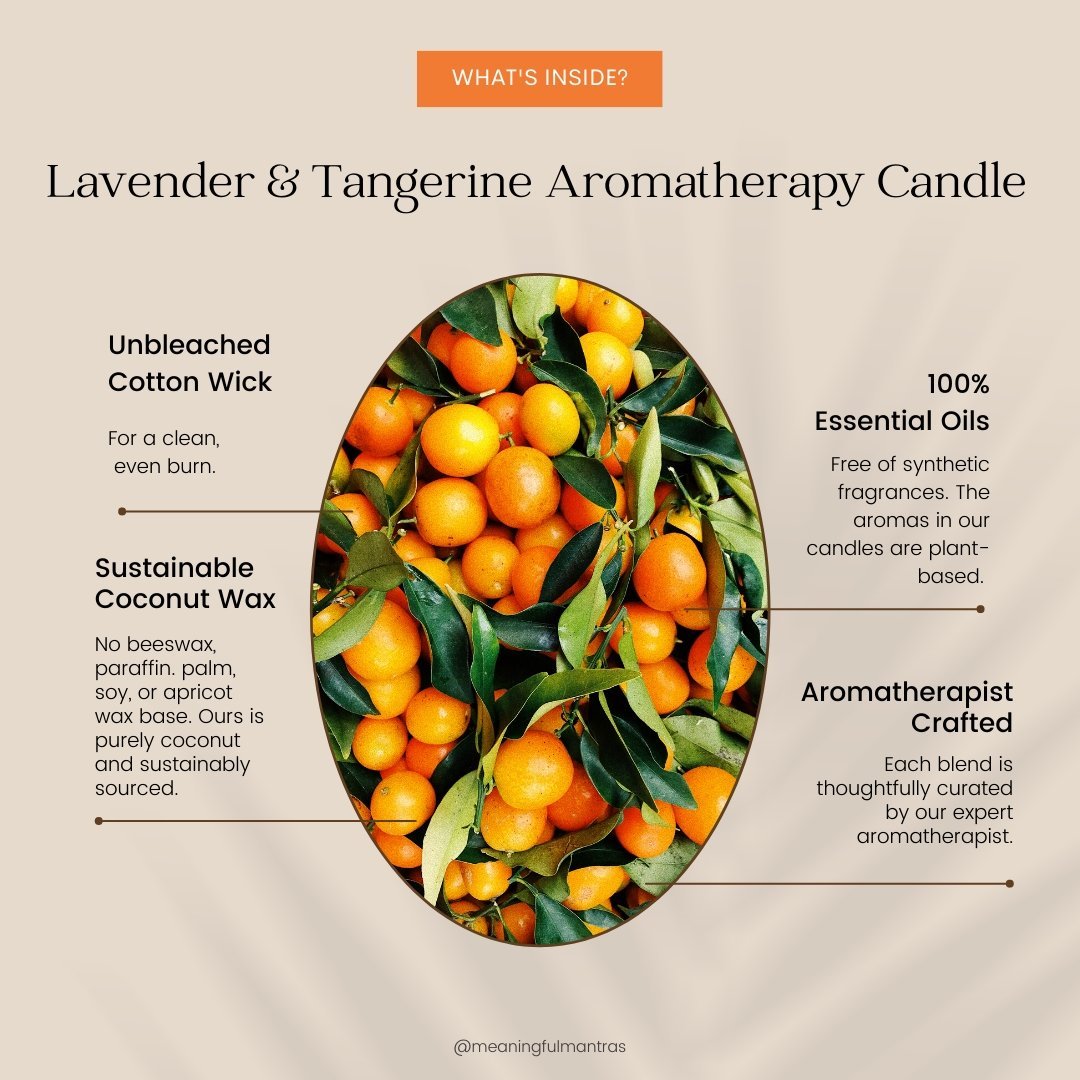 You Are Relaxing Lavender & Tangerine Mini Candle - Vegan America