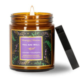 You Are Well Lavender Eucalyptus Candle - Vegan America