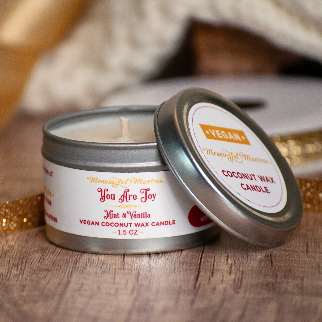 1.5oz Mint Vanilla Tin Candle - Vegan America