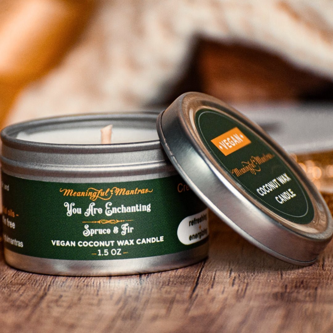 1.5oz Spruce & Fir Tin Candle - Vegan America