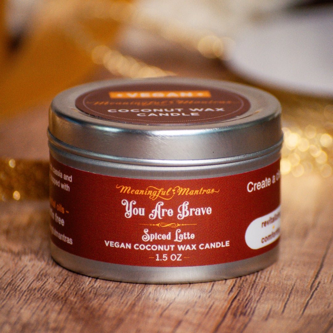 1.5oz Spiced Latte Tin Candle - Vegan America