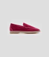 Vegan Velvet Loafer Pink - Vegan America