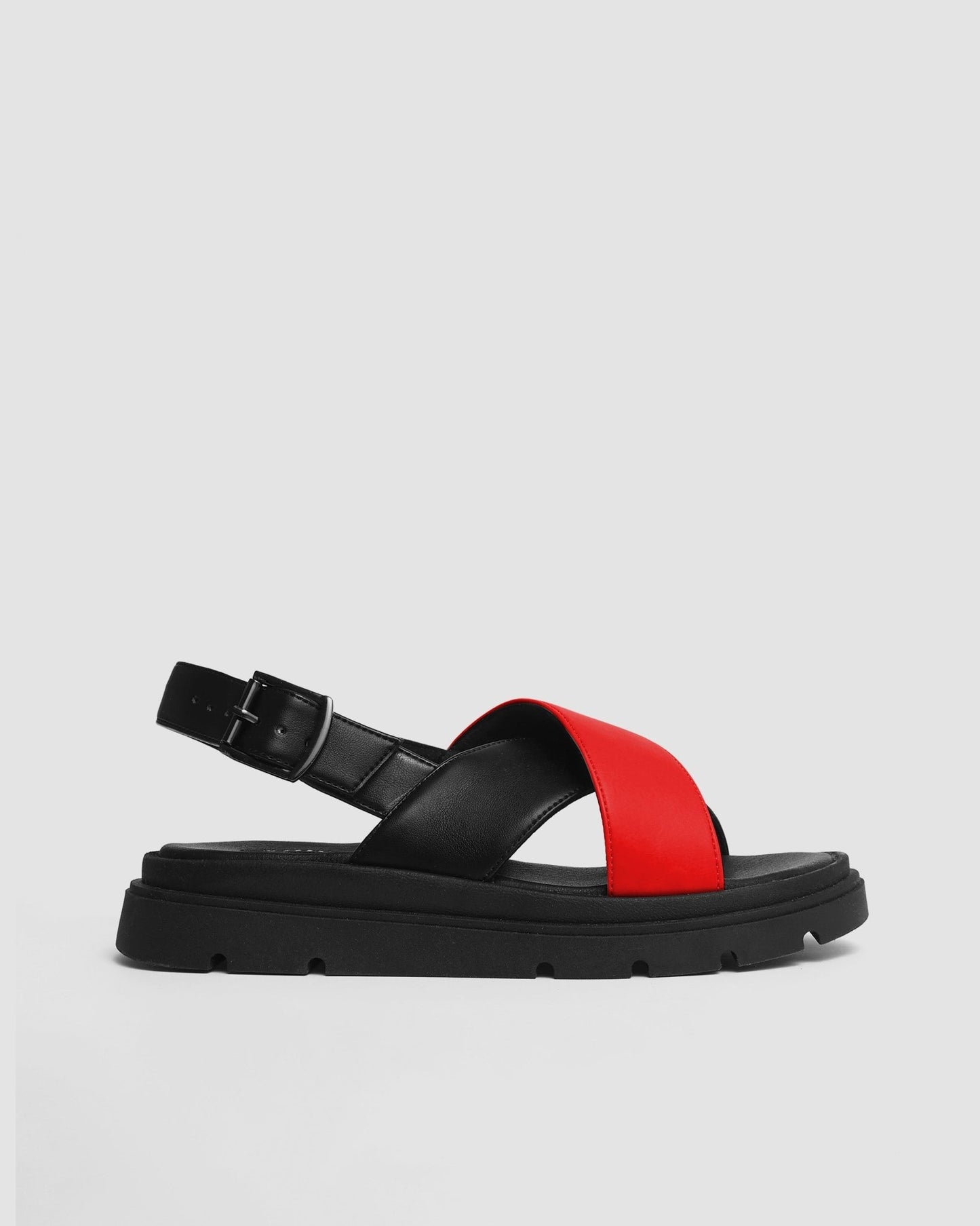 Glare Sandals Red made of vegan corn leather - Vegan America