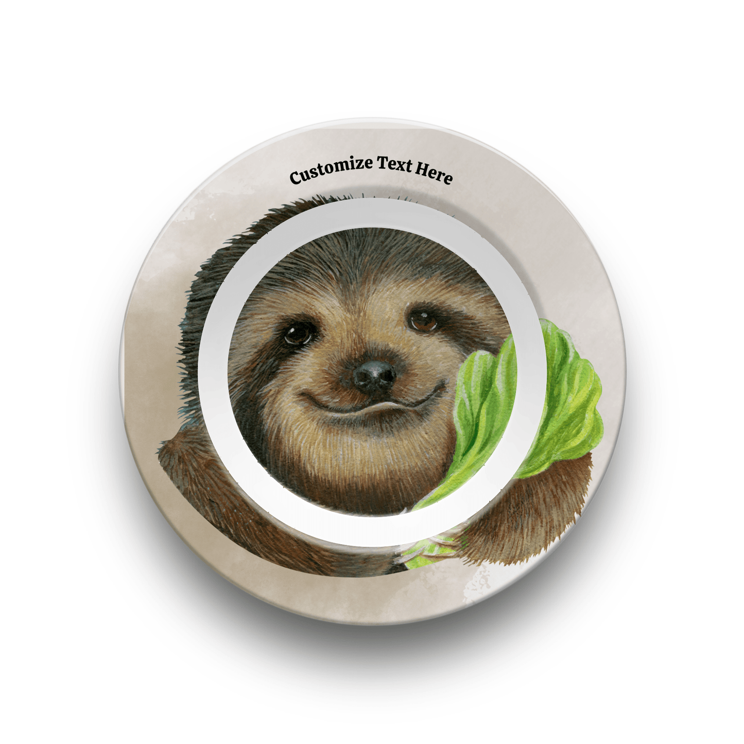 Chill Sloth Mealtime Plate & Bowl - Vegan America